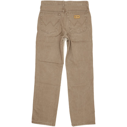 Wrangler Texas Men Brown Straight Regular Jeans W32 L30