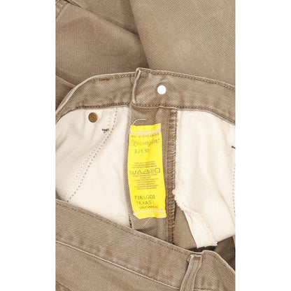 Wrangler Texas Men Brown Straight Regular Jeans W32 L30