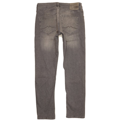 Mustang Oregon Men Grey Tapered Slim Stretch Jeans W33 L32