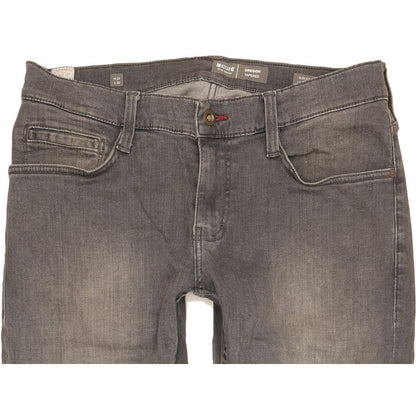 Mustang Oregon Men Grey Tapered Slim Stretch Jeans W33 L32