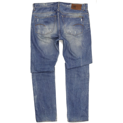 G-Star 3301 Men Blue Straight Regular Jeans W40 L38
