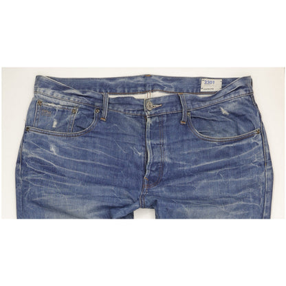 G-Star 3301 Men Blue Straight Regular Jeans W40 L38