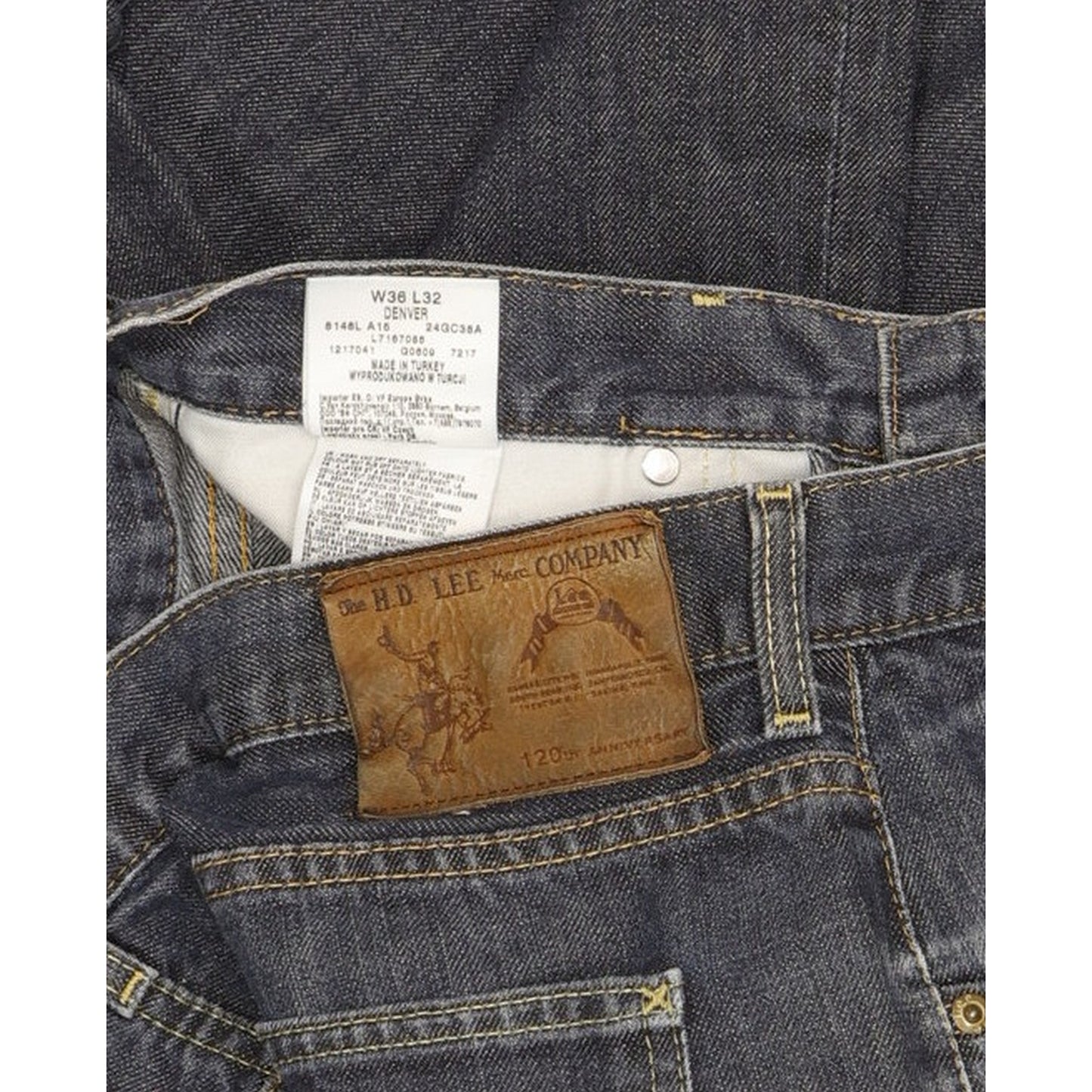 Lee Denver Men Blue Bootcut Regular Jeans W36 L31