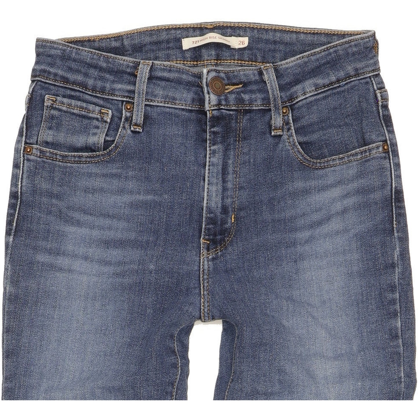 Levi's 721 Women Blue Skinny Slim Stretch Jeans W26 L30