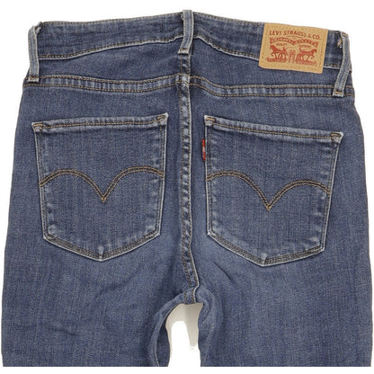 Levi's 721 Women Blue Skinny Slim Stretch Jeans W26 L30
