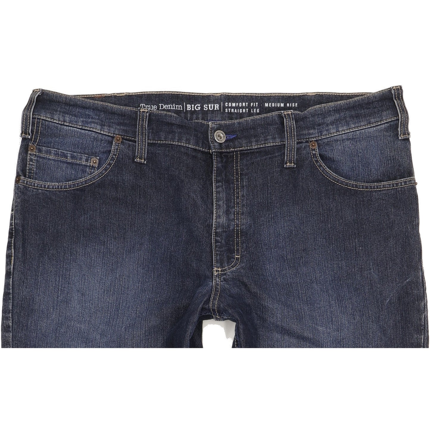 Mustang Big Sur Men Blue Straight Regular Stretch Jeans W40 L30