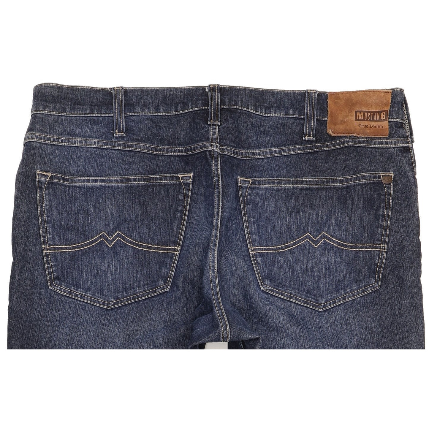 Mustang Big Sur Men Blue Straight Regular Stretch Jeans W40 L30