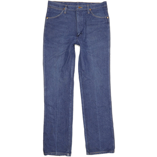 Wrangler Men Blue Straight Slim Jeans W35 L33