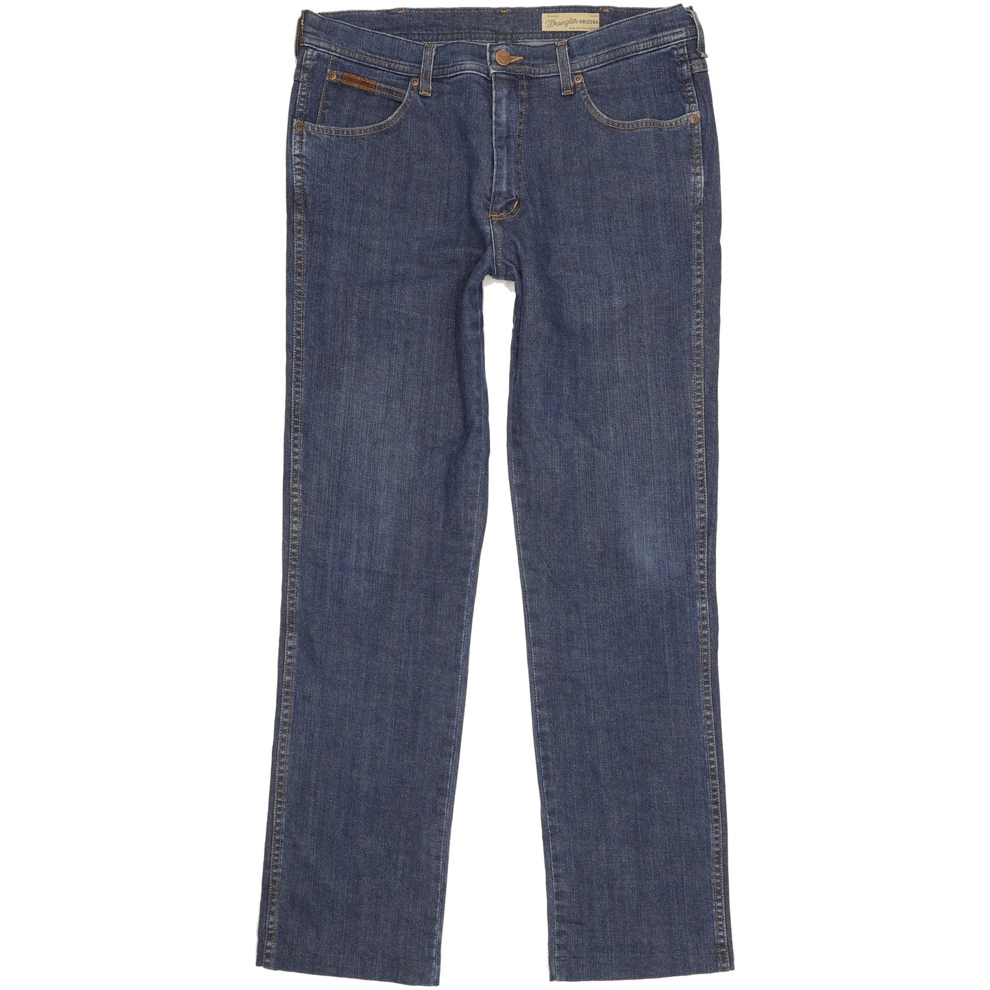 Wrangler Arizona Men Blue Straight Regular Stretch Jeans W36 L33