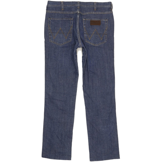 Wrangler Arizona Men Blue Straight Regular Stretch Jeans W36 L33