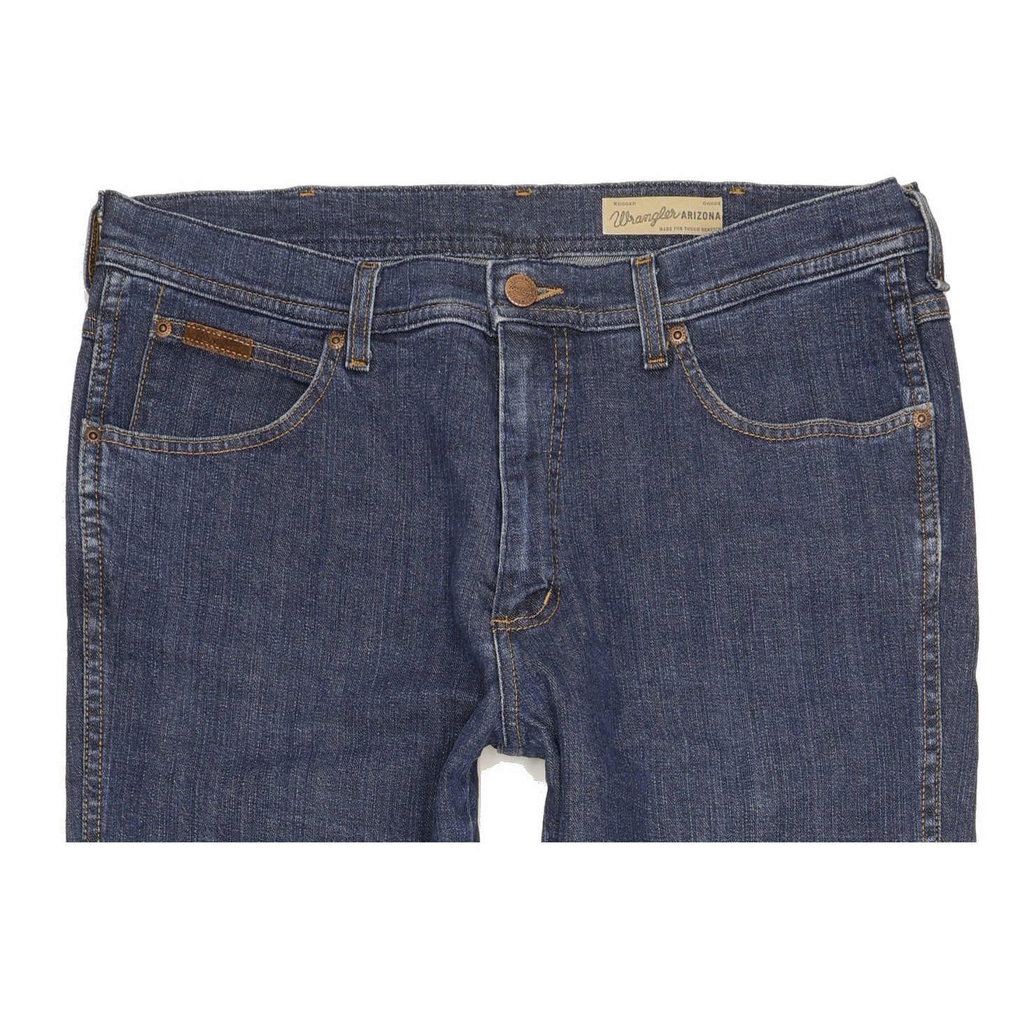 Wrangler Arizona Men Blue Straight Regular Stretch Jeans W36 L33