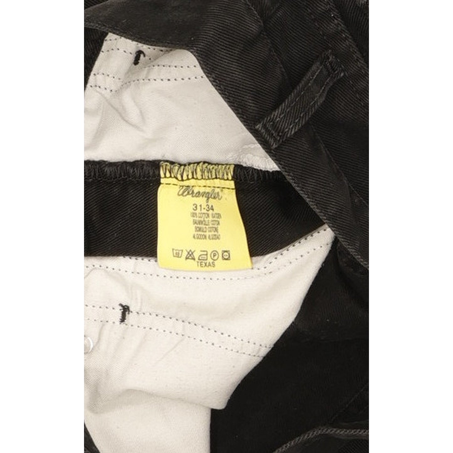 Wrangler Texas Men Black Straight Regular Jeans W31 L34
