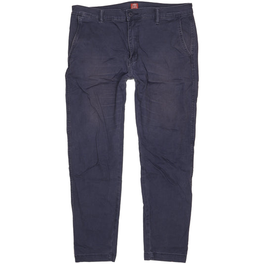 Levi's Men Blue Tapered Regular Chino Stretch Jeans W36 L30