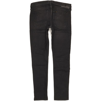 Lee Luke Men Black Skinny Slim Stretch Jeans W33 L31