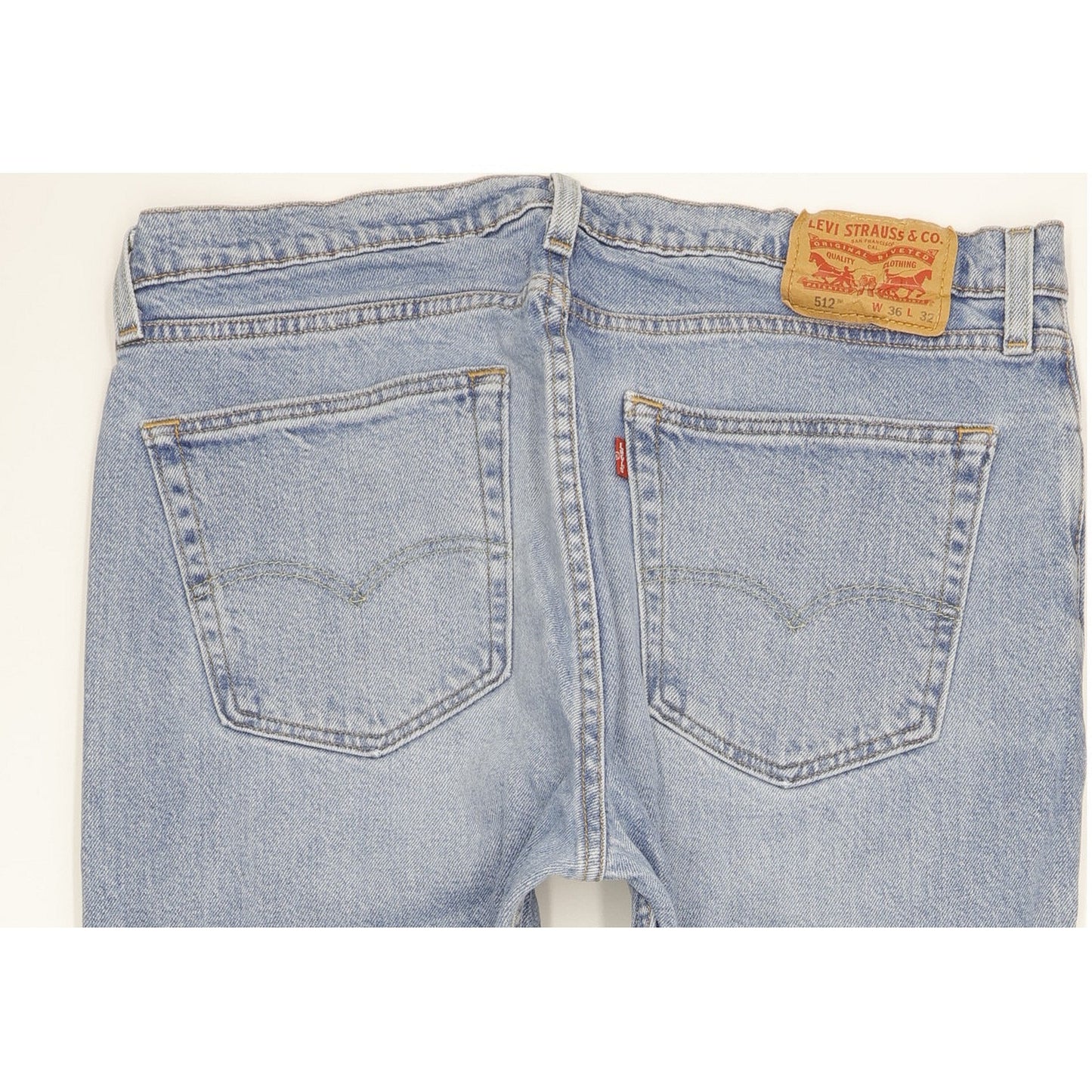Levi's 512 Men Blue Tapered Slim Stretch Jeans W36 L32