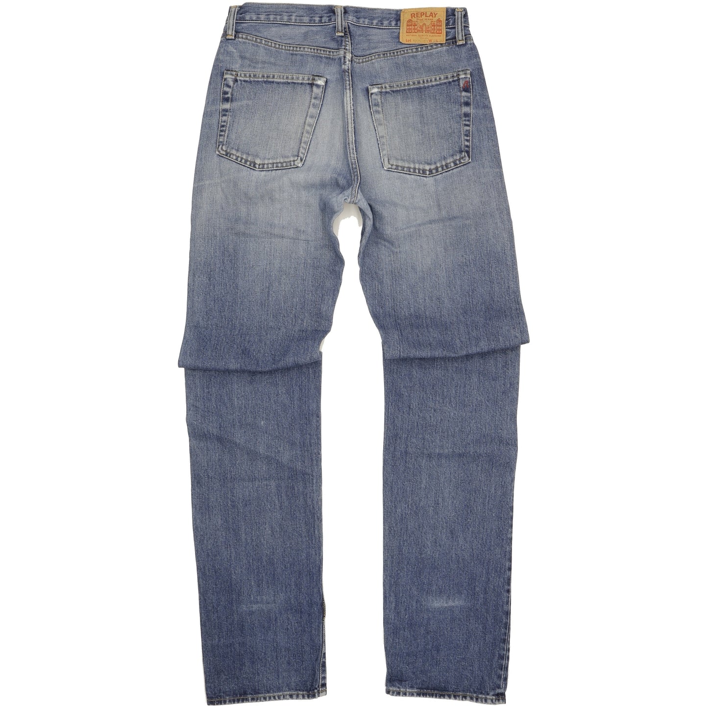 Replay Men Blue Straight Regular Jeans W32 L38