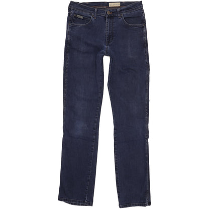 Wrangler Arizona Men Blue Straight Regular Stretch Jeans W33 L35