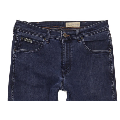 Wrangler Arizona Men Blue Straight Regular Stretch Jeans W33 L35