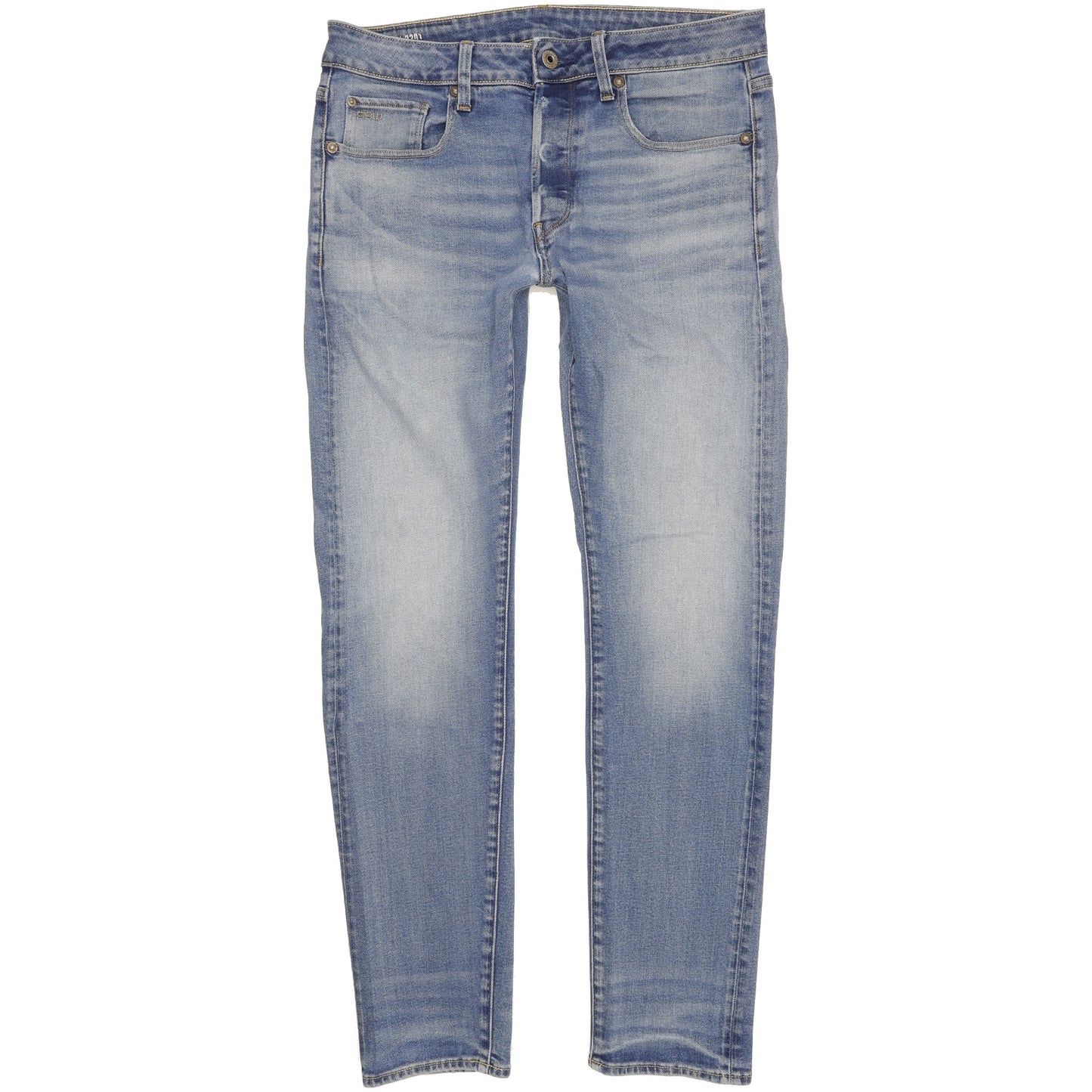 G-Star 3301 Men Blue Straight Slim Stretch Jeans W32 L30