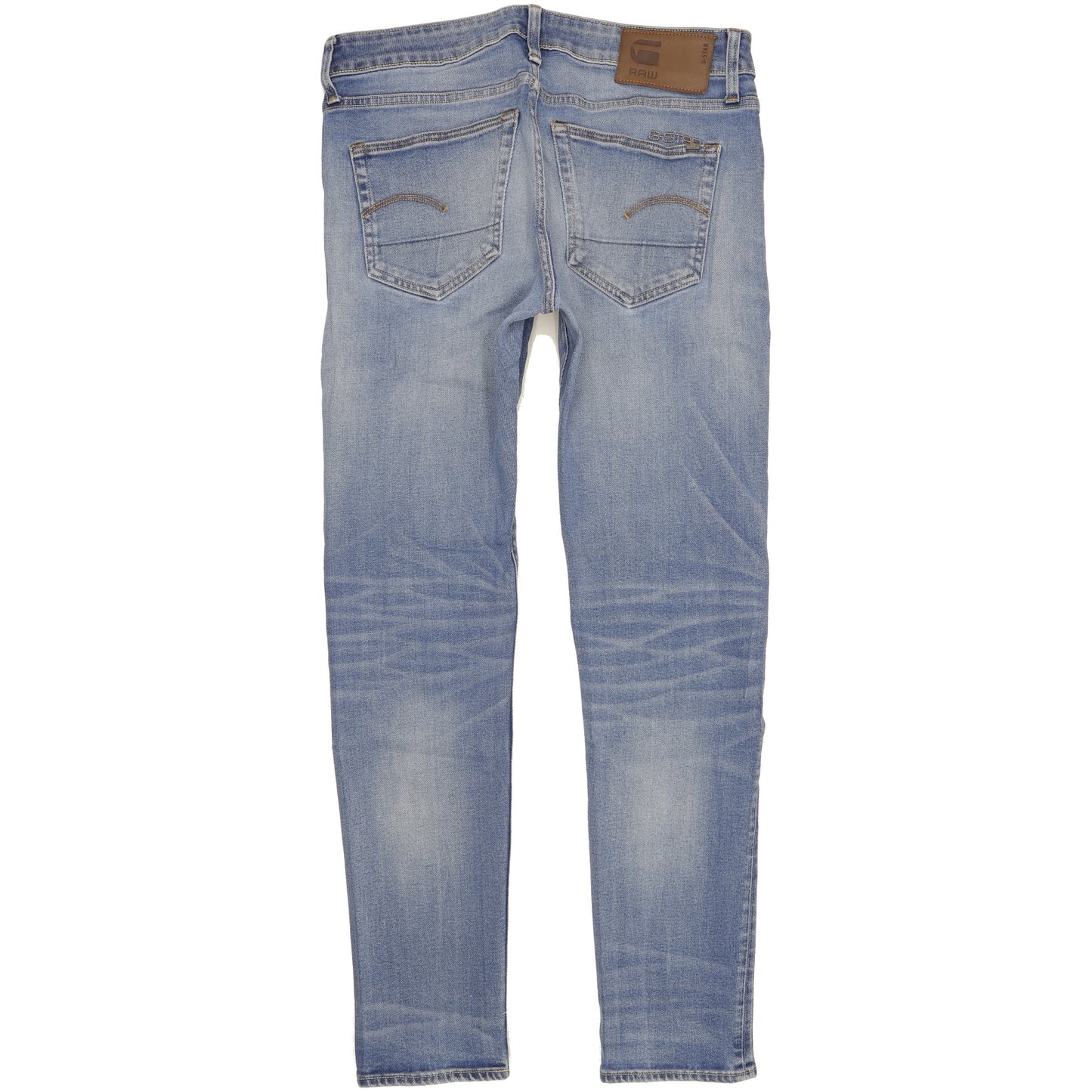 G-Star 3301 Men Blue Straight Slim Stretch Jeans W32 L30