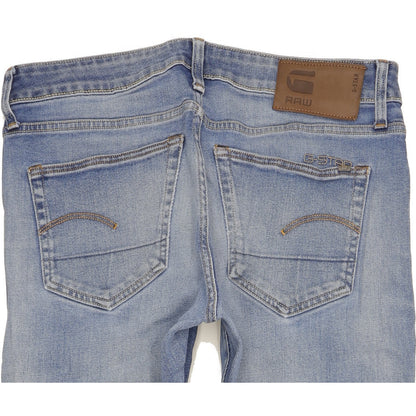 G-Star 3301 Men Blue Straight Slim Stretch Jeans W32 L30