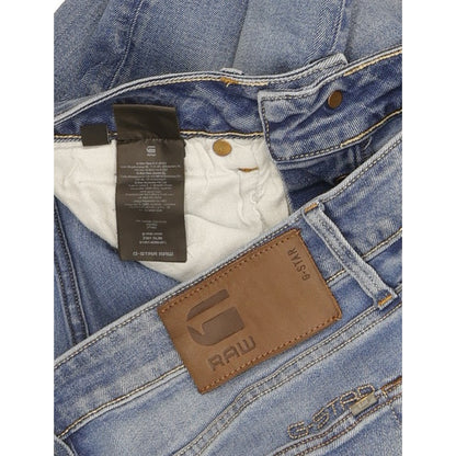 G-Star 3301 Men Blue Straight Slim Stretch Jeans W32 L30