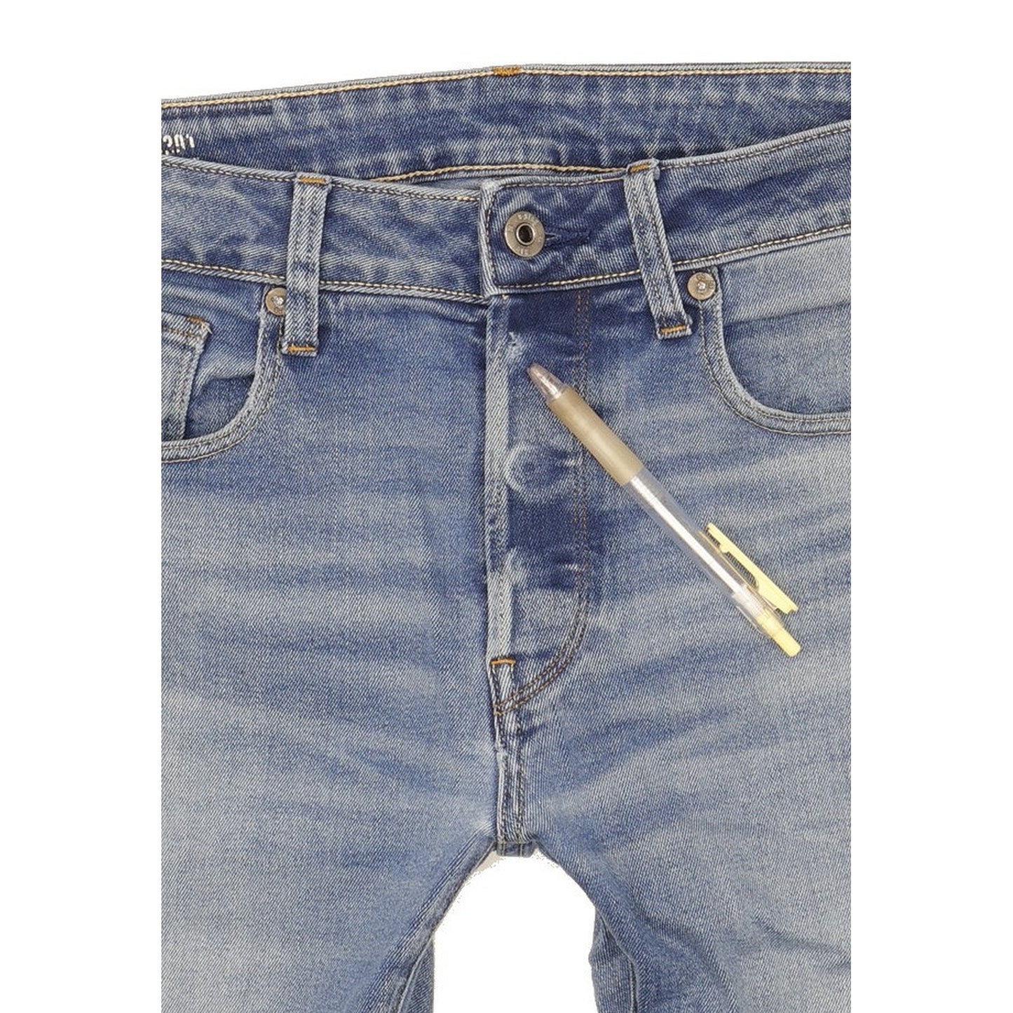G-Star 3301 Men Blue Straight Slim Stretch Jeans W32 L30