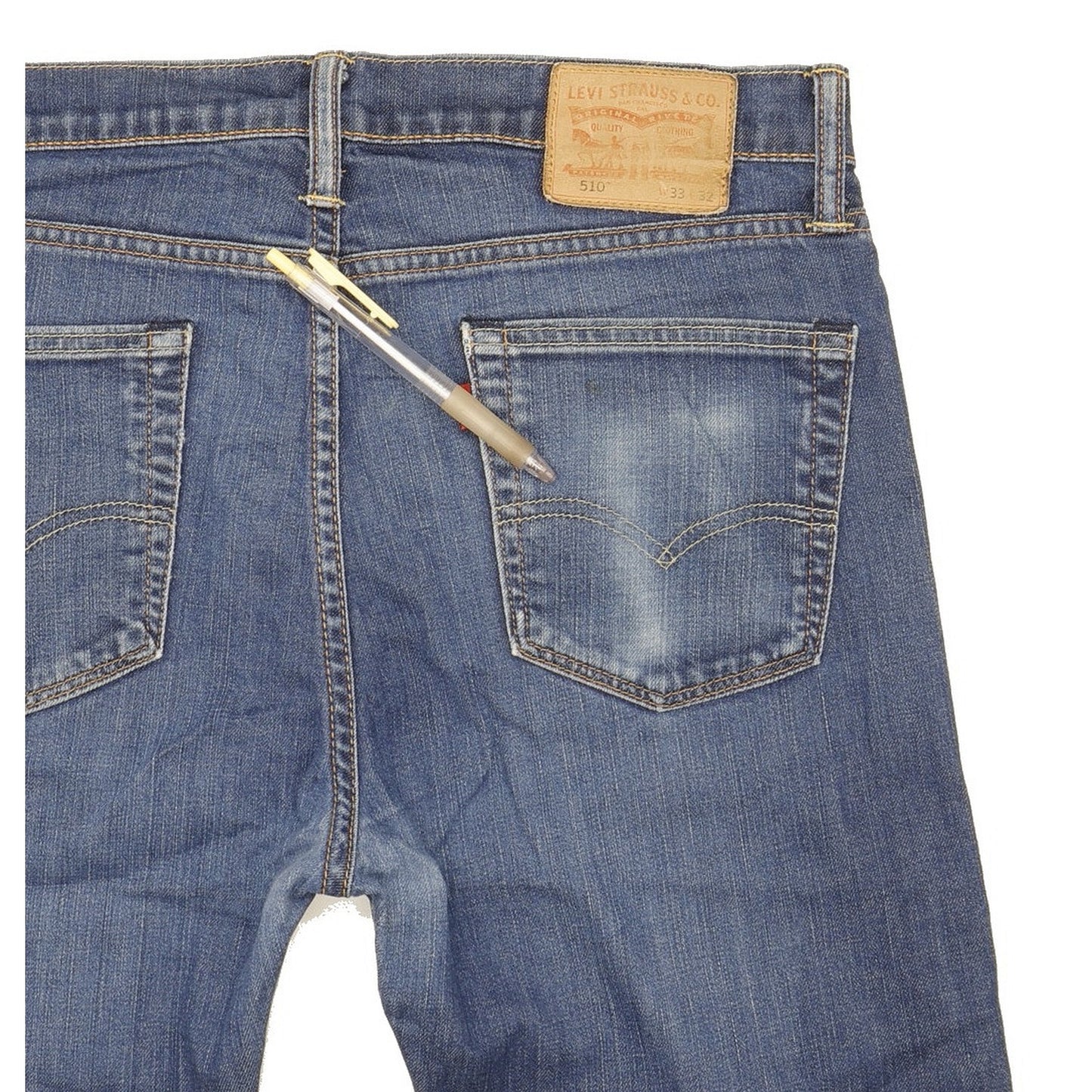 Levi's 510 Men Blue Skinny Slim Stretch Jeans W33 L30