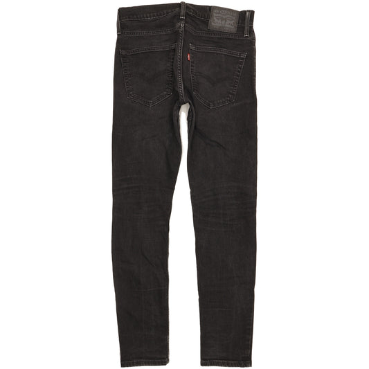 Levi's 512 Men Black Tapered Slim Stretch Jeans W30 L31