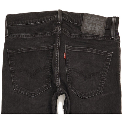 Levi's 512 Men Black Tapered Slim Stretch Jeans W30 L31