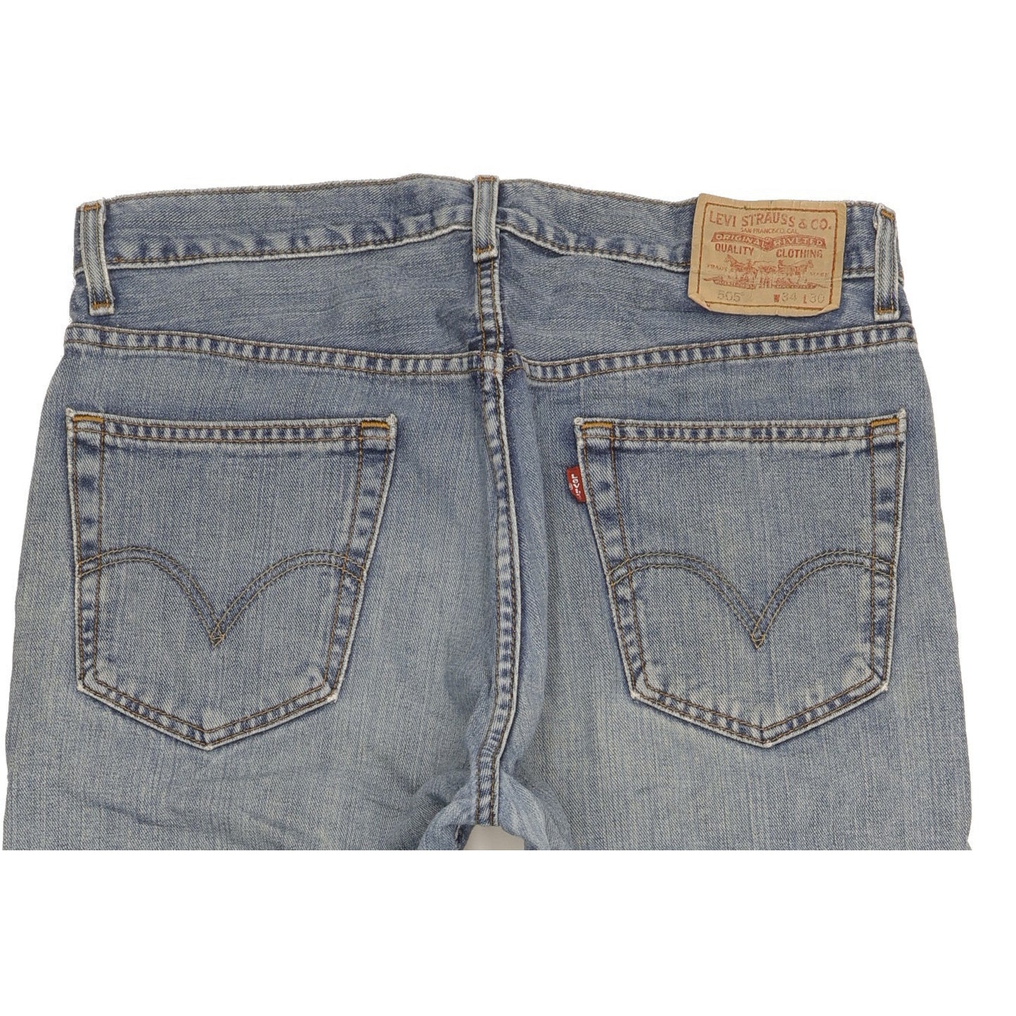 Levi's 505 Men Blue Straight Regular Jeans W34 L28