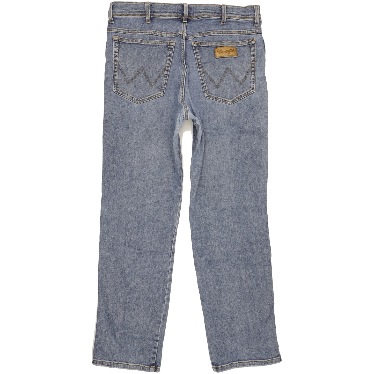 Wrangler Texas Men Blue Straight Regular Stretch Jeans W38 L33