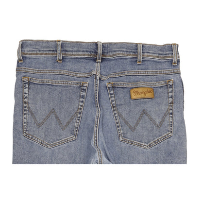 Wrangler Texas Men Blue Straight Regular Stretch Jeans W38 L33