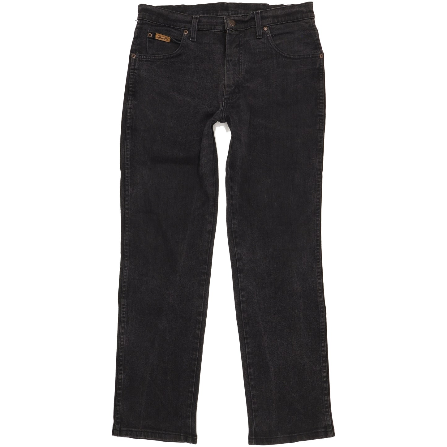 Wrangler Texas Men Black Straight Regular Stretch Jeans W34 L32