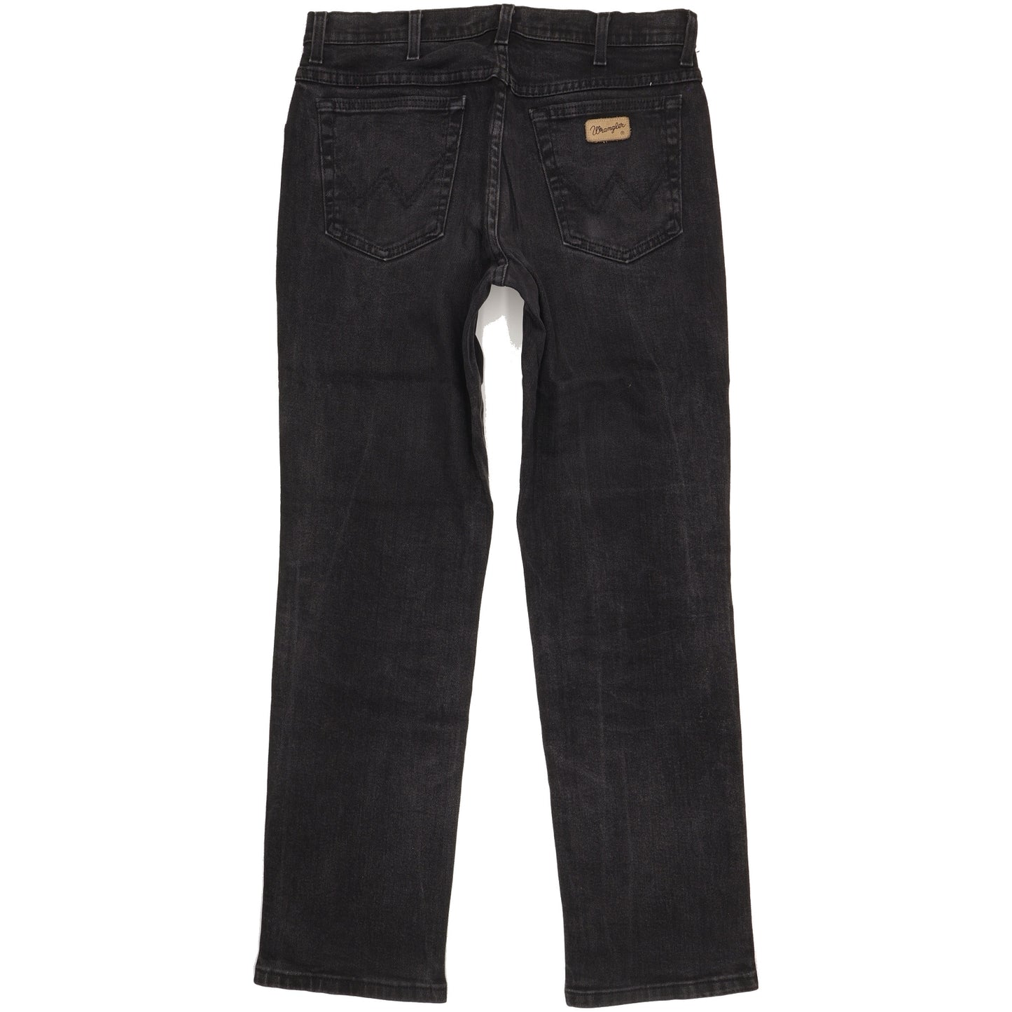 Wrangler Texas Men Black Straight Regular Stretch Jeans W34 L32