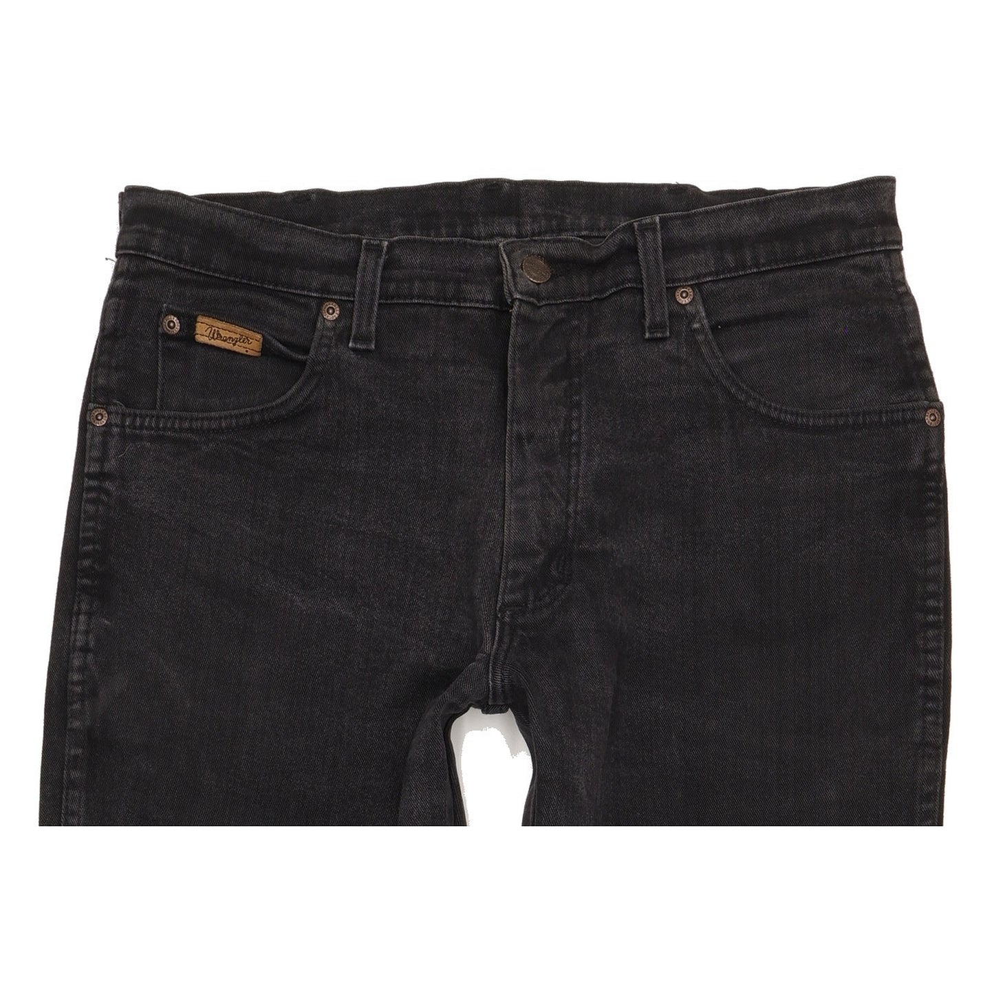 Wrangler Texas Men Black Straight Regular Stretch Jeans W34 L32