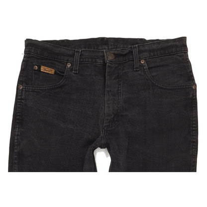 Wrangler Texas Men Black Straight Regular Stretch Jeans W34 L32