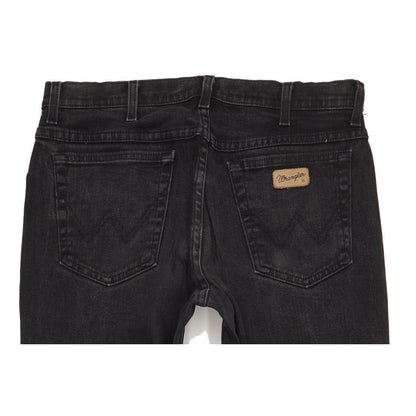 Wrangler Texas Men Black Straight Regular Stretch Jeans W34 L32