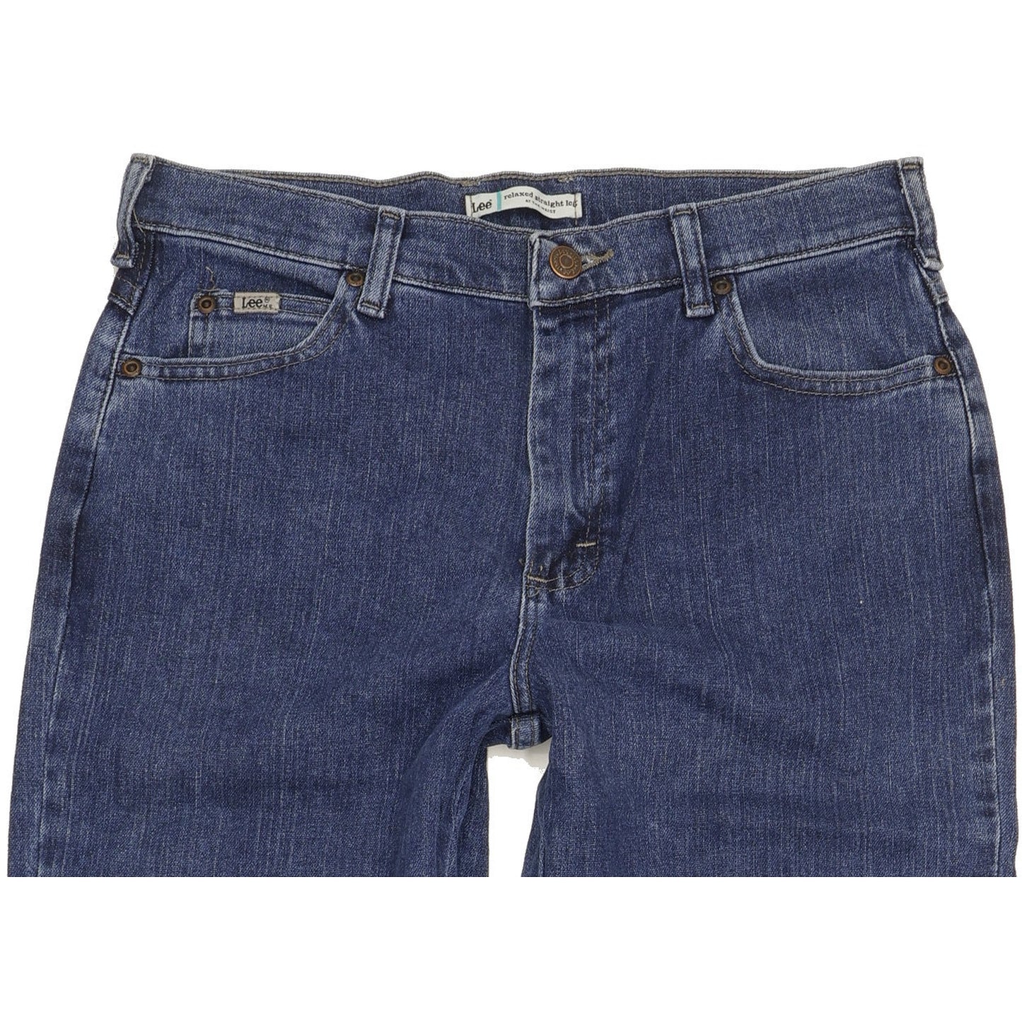 Lee Blue Straight Relaxed Jeans High Waisted W30 L31