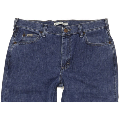 Lee Blue Straight Relaxed Jeans High Waisted W30 L31
