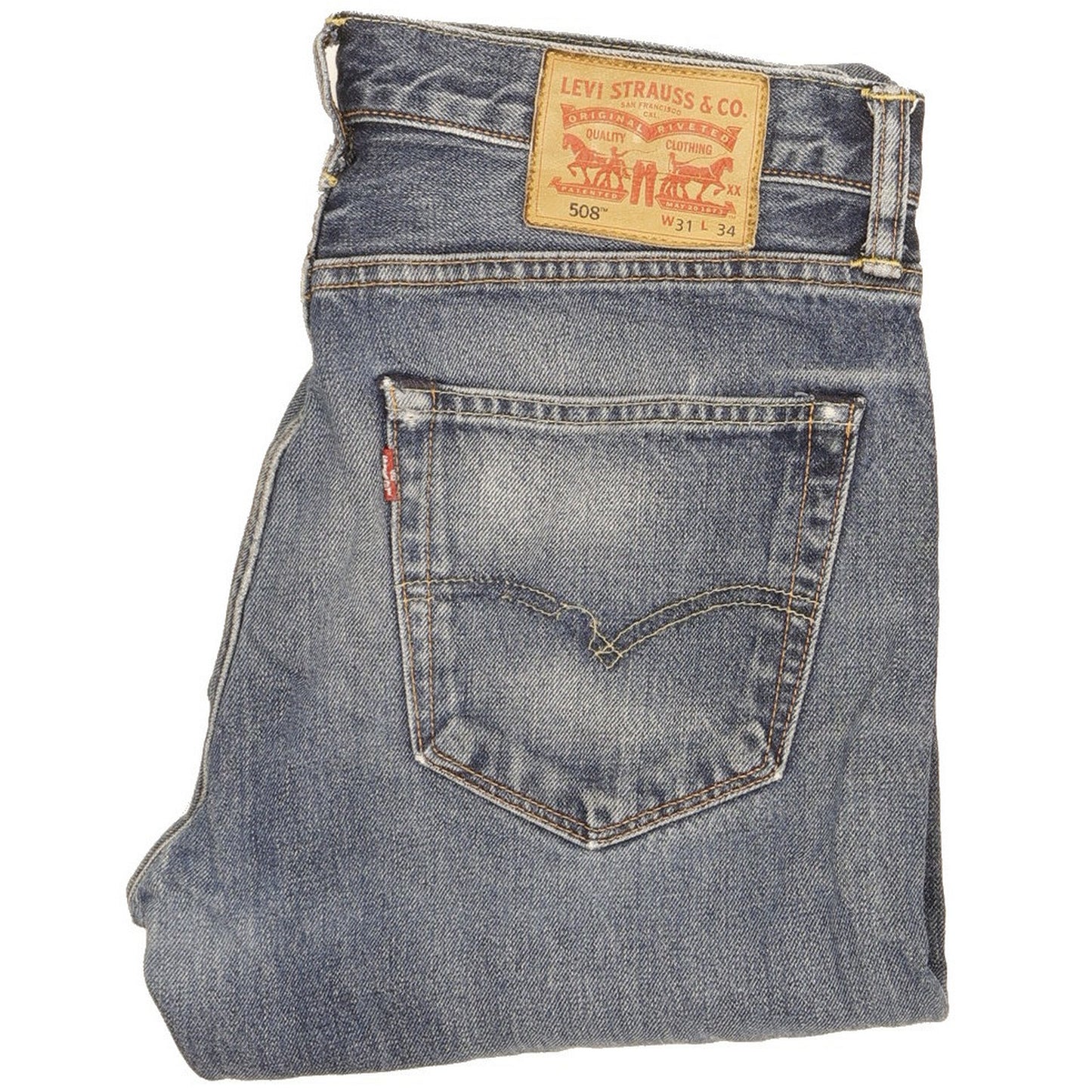 Levi's 508 Men Blue Straight Slim Jeans W31 L33