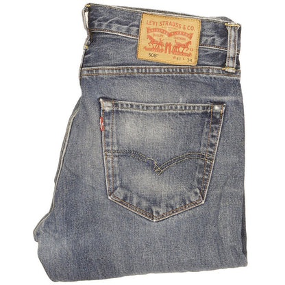 Levi's 508 Men Blue Straight Slim Jeans W31 L33