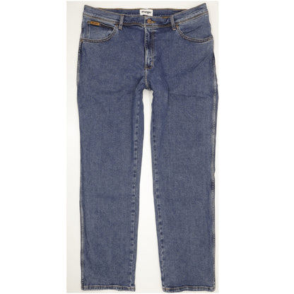 Wrangler Texas Men Blue Straight Regular Stretch Jeans W40 L32