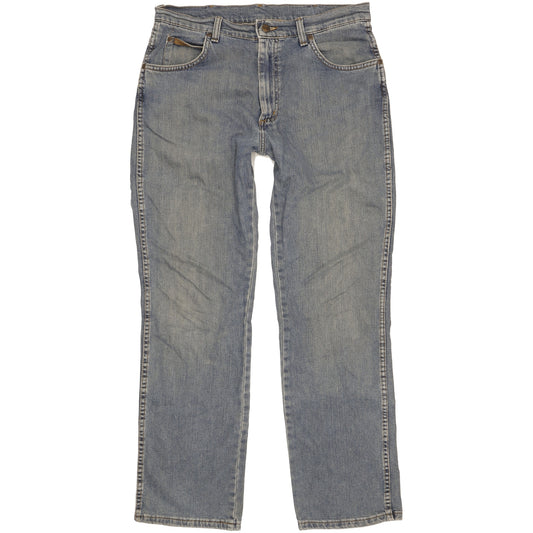 Wrangler Texas Men Blue Straight Regular Jeans W34 L30