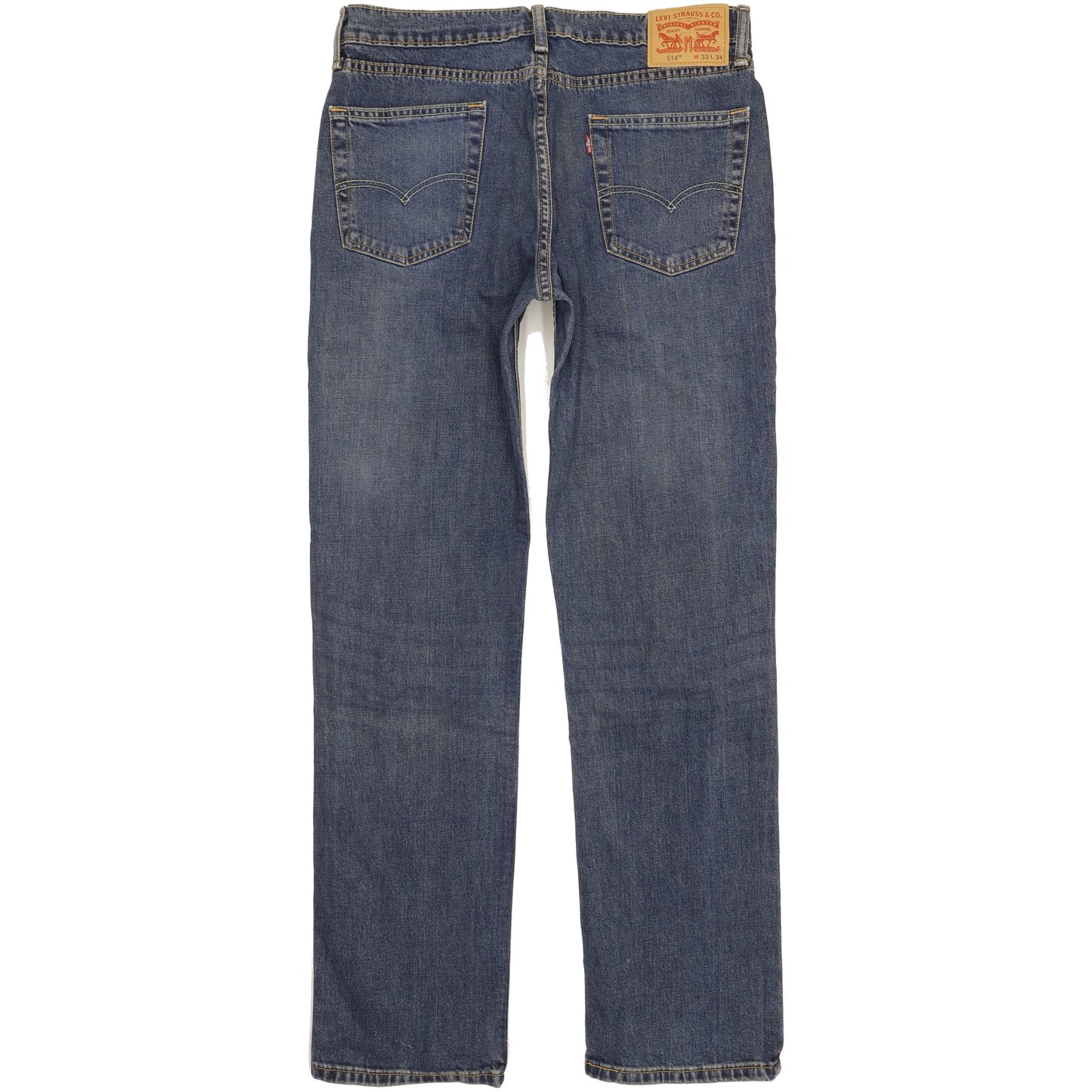 Levi's 514 Men Blue Straight Slim Stretch Jeans W33 L33