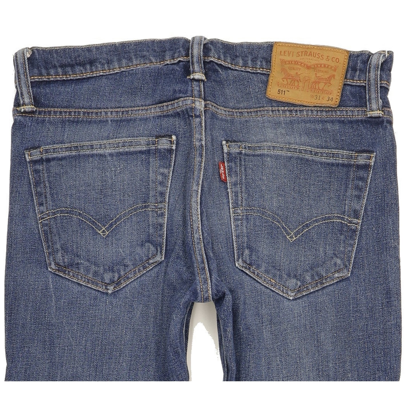 Levi's 511 Men Blue Straight Slim Stretch Jeans W31 L34