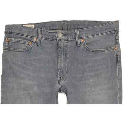 Levi's 511 Men Grey Straight Slim Jeans W36 L32
