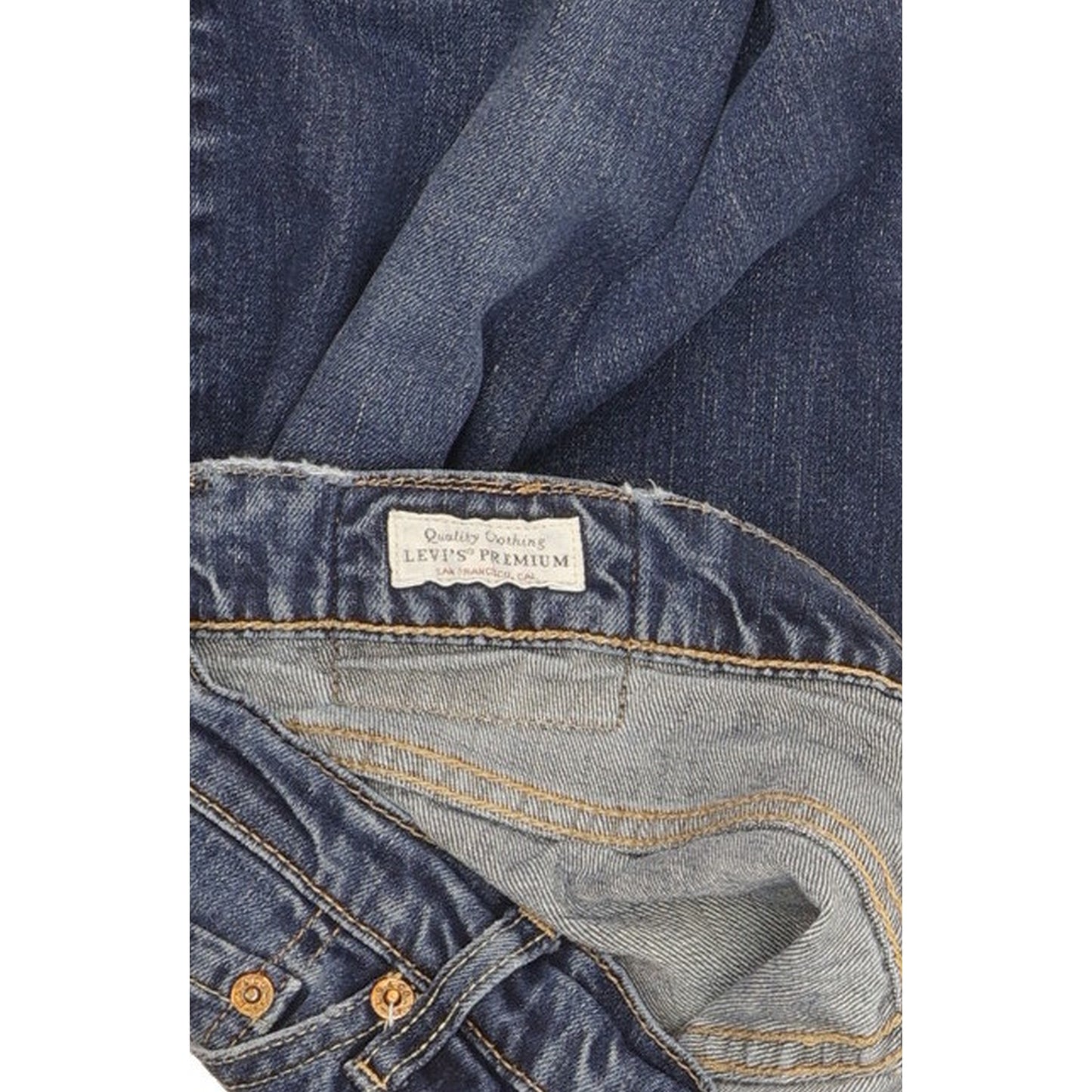 Levi's 511 Big E Men Blue Straight Slim Stretch Jeans W36 L32
