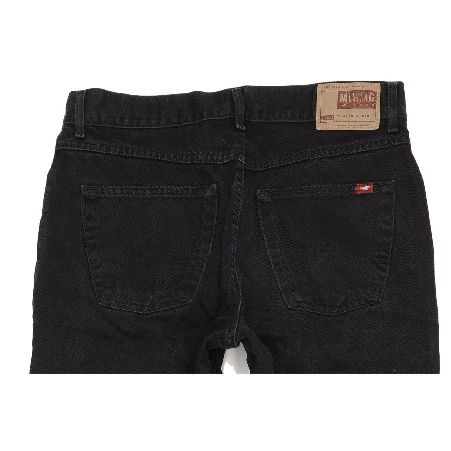 Mustang Nevada Men Black Straight Regular Jeans W33 L31