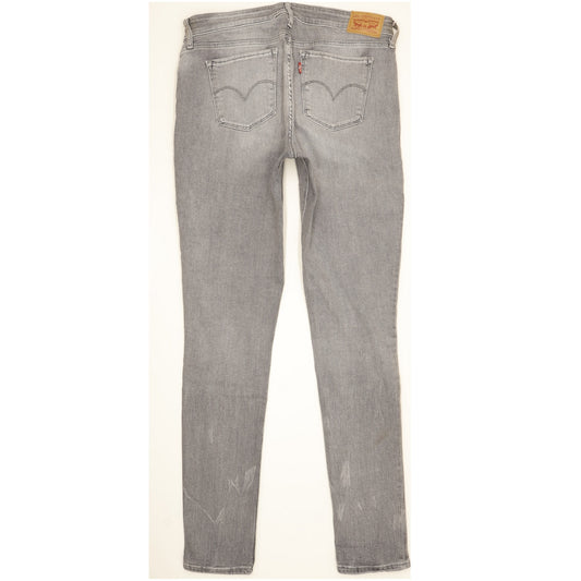 Levi's 711 Women Grey Skinny Slim Stretch Jeans W31 L32